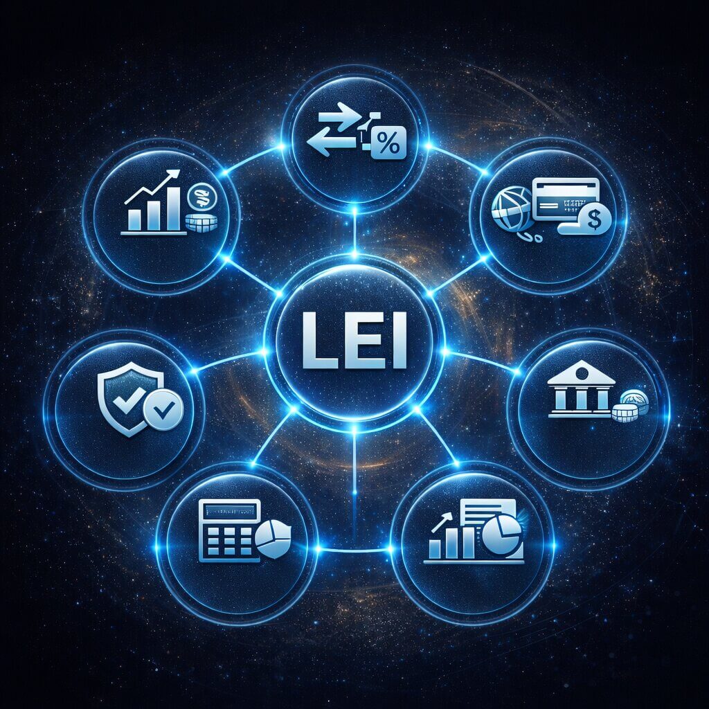 Globale Anwendungsfälle für LEI-Codes in Finanzmärkten, bei Zahlungen, im Berichtswesen und im internationalen Geschäftsbetrieb
